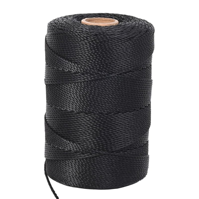 ANMOFLY Black Nylon String,984ft 2mm Nylon Cord Twine for Garden,Tomato,Climbing Plant,Tie Floristry,Fishing,Wrapping,Camping and Outdoor Survival,Netting Home Improvement - Image 1