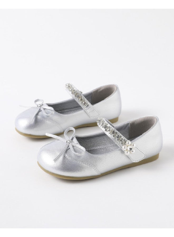 RED DRAGONFLY Spring New Arrival Children's Princess Shoes For Girls, Pearl Small Flower Sweet Flats, Campus Fashion Comfort Anti-collision Dress Shoes - Image 1