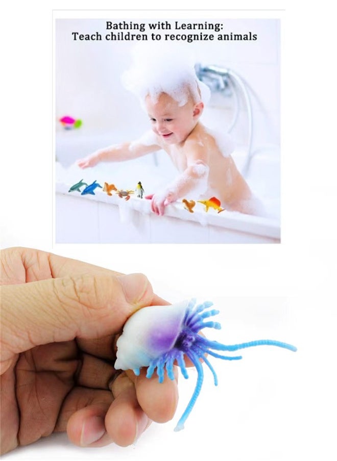 24-Pieces Mini Simulation Marine Animal Model Toy Set  - Image 5