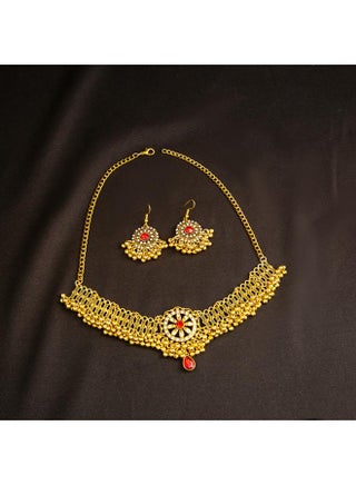 European And American Retro Moonstone Necklace Pearl Earrings Metallic Bohemian Style Jewelry Set - pzsku/ZD3CA3AD1DCAF6895D7D7Z/45/_/1739799738/954343c2-a8be-4965-9726-d28675f4b912
