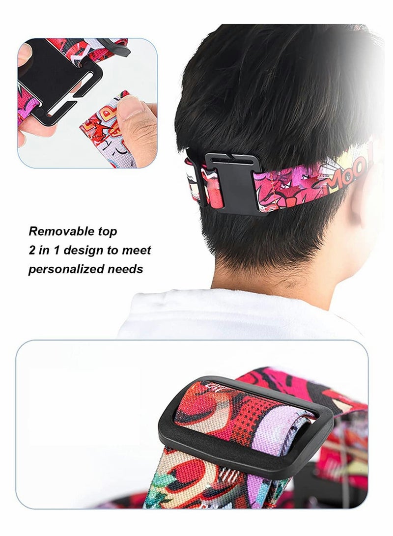 KASTWAVE Action Camera Head Mount Strap, Adjustable Camera Head Mount Compatible with Pocket 2 / Action 2 / Hero 8/9 / 10, 2 in 1Action Camera Headband Accessories - Image 4