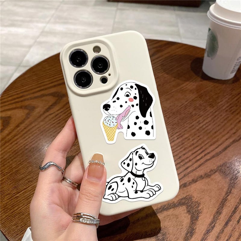 PIGBIT 50 PCS Dalmatian Dog Stickers, Waterproof Vinyl Spotted Dog Decals for Laptop Water Bottle Journal Scrapbook Luggage Decor - Image 5