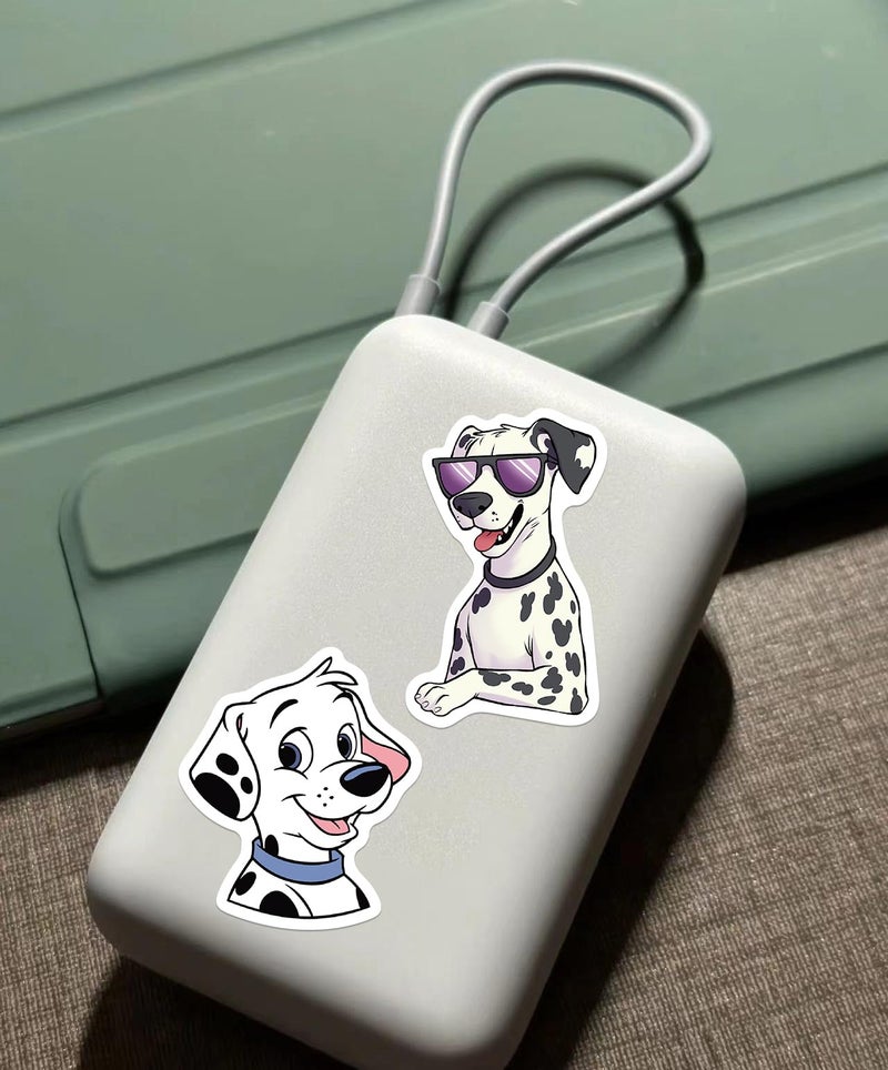 PIGBIT 50 PCS Dalmatian Dog Stickers, Waterproof Vinyl Spotted Dog Decals for Laptop Water Bottle Journal Scrapbook Luggage Decor - Image 4