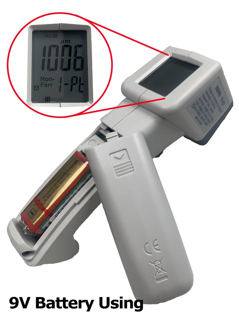 TECPEL TG-902 Digital Paint Thickness Gauge Tester F&NF - Image 5