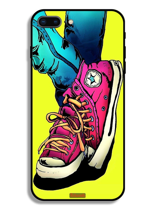 Tolwak Apple iPhone 7 Plus Protective Case Canva Shoes Art - Image 2