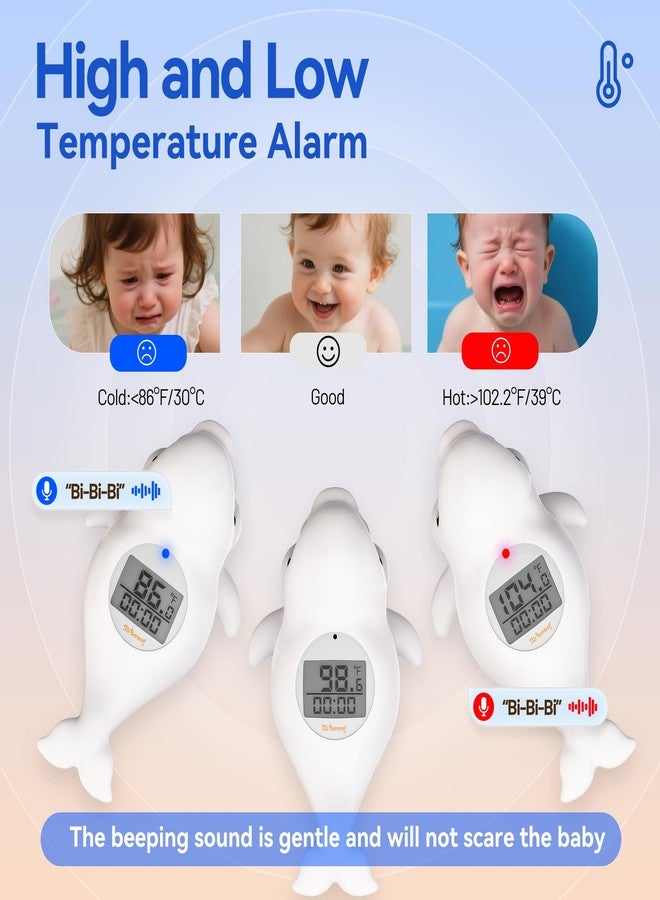 Doli Yearning Baby Bath Thermometer for Newborn & Infant - Floating Digital Water Temperature Monitor with Timer & LCD Display - Safe Bathing Essentials for New Moms - Image 3