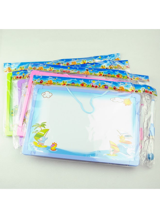 Whiteboard Magnetic Writing Board Home Children's English Alphabet Teaching Practice Blackboard Infant Baby Early Education Teaching Aids-Color:Blue - Image 3