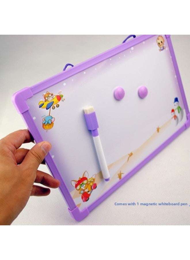 Whiteboard Magnetic Writing Board Home Children's English Alphabet Teaching Practice Blackboard Infant Baby Early Education Teaching Aids-Color:Blue - Image 5