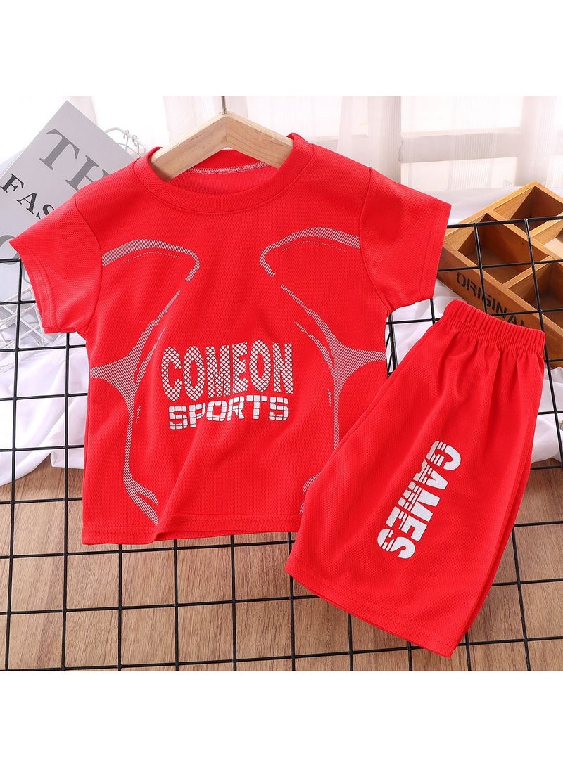 KUYING Unisex Children's Soccer Jersey Set  - Image 1