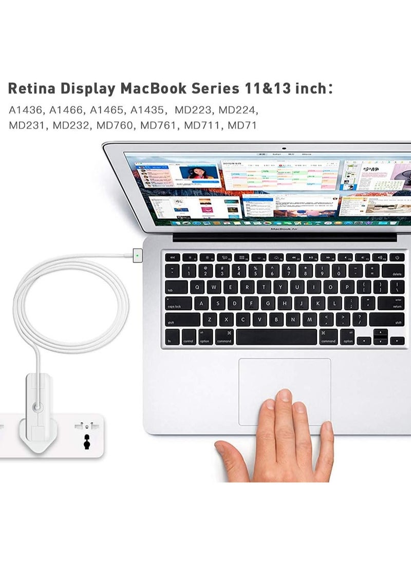 Generic - Mac Book Air Charger,Replacement 45W Magnetic 2 T-Tip Power Adapter Connector PD Power Delivery Fast Charging,Mains Adapter Plug for Mac Book 1113 inch - Image 1