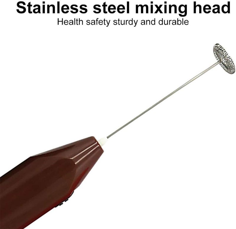 klarako Mini Milk Frother Handheld Foam Maker Coffee Frother Battery Operated Whisk Drink Mixer for Coffee, Latte, Cappuccino, Hot Chocolate - Image 2