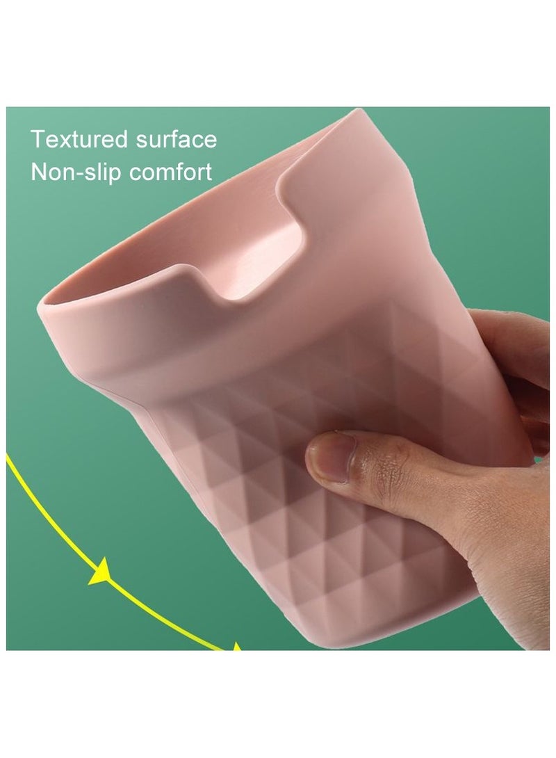 راكسوم غطاء حماية لكأس السيليكون، اللون: 30oz وردي - Image 4