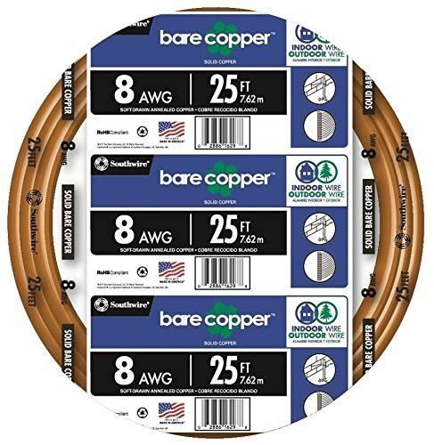 Southwire 25 ft. 8-Gauge Solid SD Bare Copper Grounding Wire - Image 3