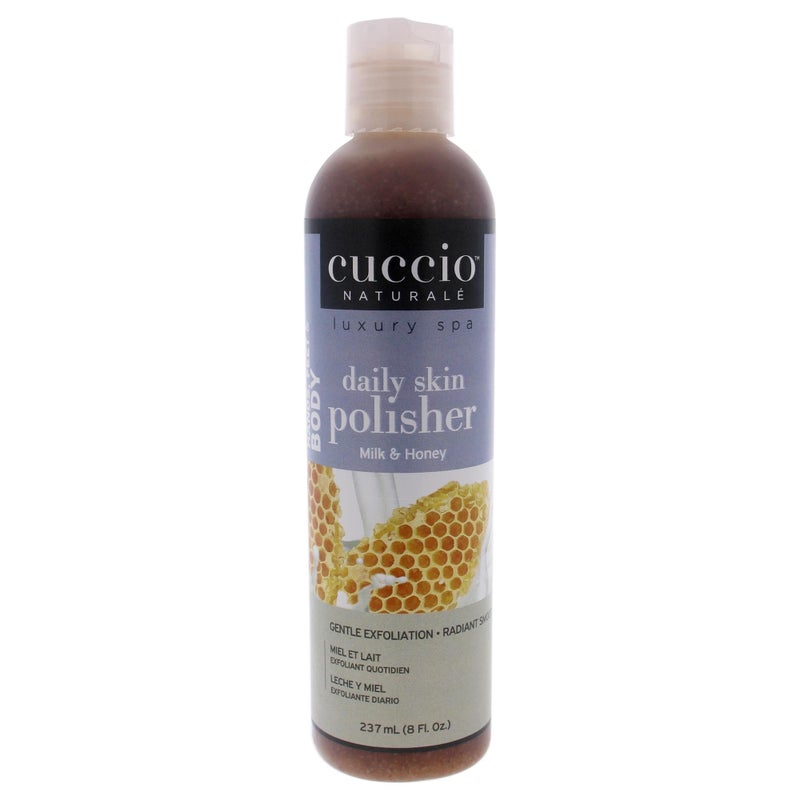 Cuccio Naturale Daily Skin Body Polisher - Soothes And Softens Your Skin - Gentle Exfoliation Process - Lifts Dead Cells From The Skin’s Surface - Radiant Skin - Milk And Honey - 8 Oz - Image 5