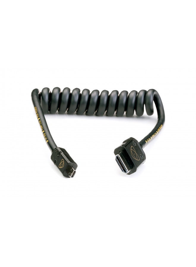 Atomos Atomos Atomflex Pro Hdmi Coiled Cable (Micro To Full 30Cm) Hdmi 2.0 Cable Atom4K60C1 