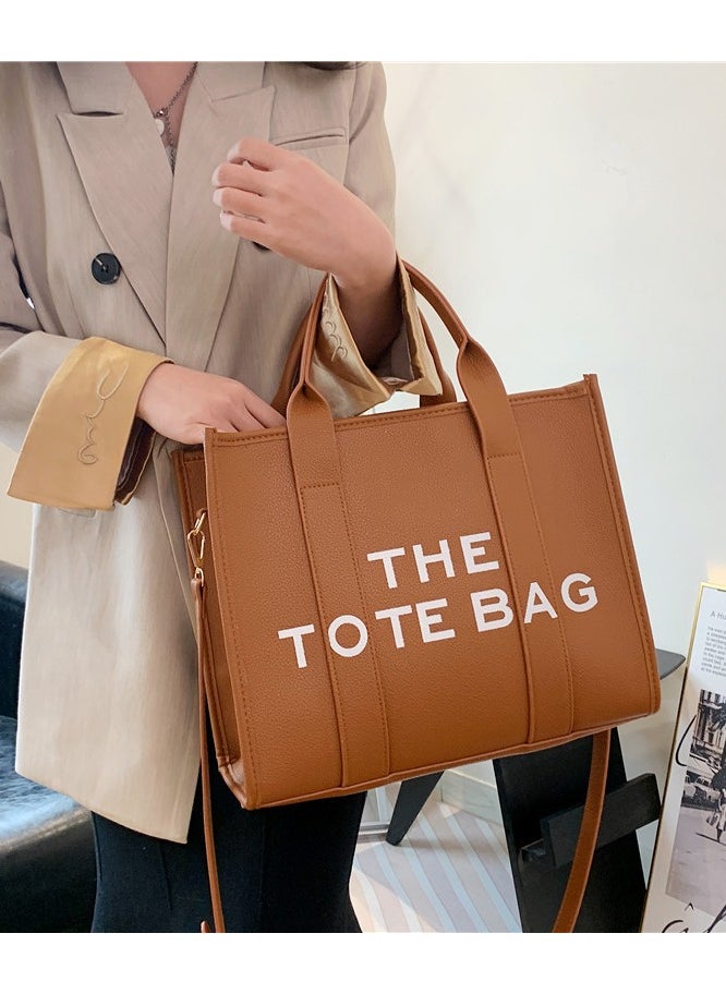 NIBEMINENT The Tote Bags For Women Large PU Leather Trendy Travel Tote Bag Handbag Top Handle Shoulder Crossbody  - Image 3