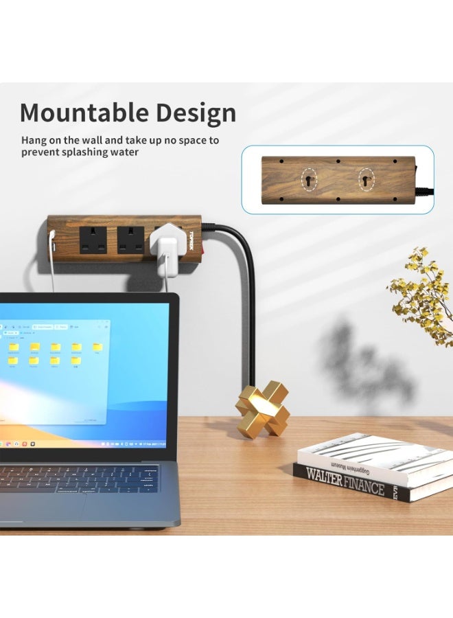 TOPREK wood grain extension cable - Image 2