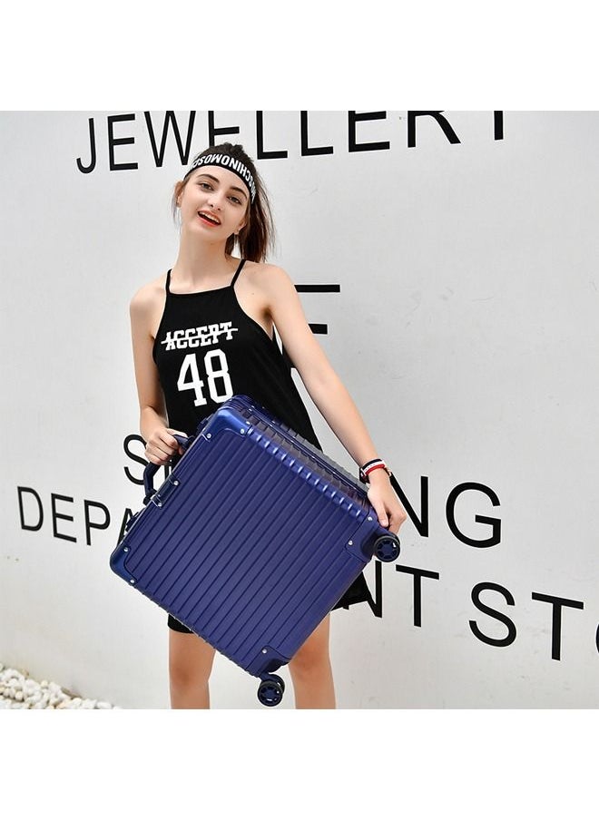 Premium 18-Inch Expandable Suitcase With Durable Aluminum Frame And Resilient ABS Shell