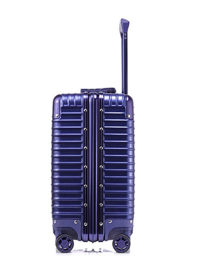 Premium 18-Inch Expandable Suitcase With Durable Aluminum Frame And Resilient ABS Shell