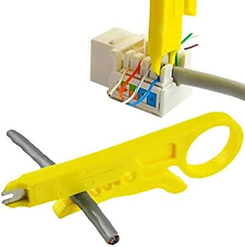 PETECHTOOL Mini Wire Stripper 3 Pack Network Wire Stripper Punch Down Cutter for Network Wire Cable, RJ45 Cat5 cat6 Data Cable Telephone Cable and Computer UTP Cable - Image 2