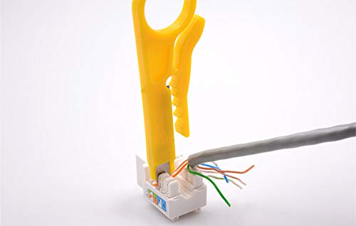 PETECHTOOL Mini Wire Stripper 3 Pack Network Wire Stripper Punch Down Cutter for Network Wire Cable, RJ45 Cat5 cat6 Data Cable Telephone Cable and Computer UTP Cable - Image 3