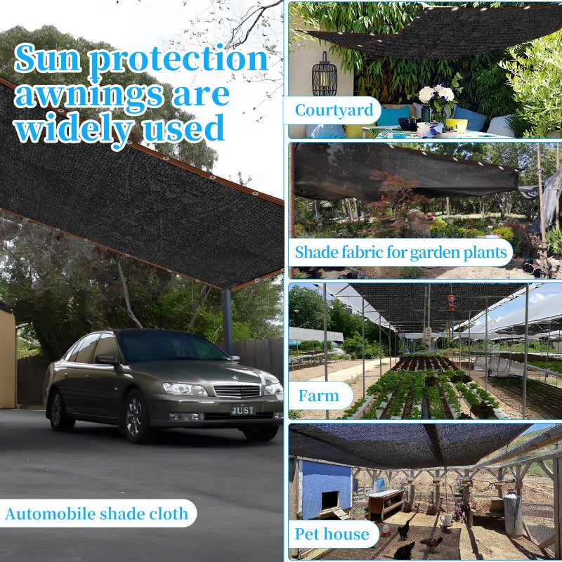 yqlbgprj 90% Shade Cloth for Garden 10x20FT Shade Cloth with Grommets,Shade Tarp for Plants,Shade Tarps for Outdoors,Patio Covers for Shade and Rain,Suitable for Shading Plants,Garageï¼Œ2026 Spring Women's Gifts - Image 4