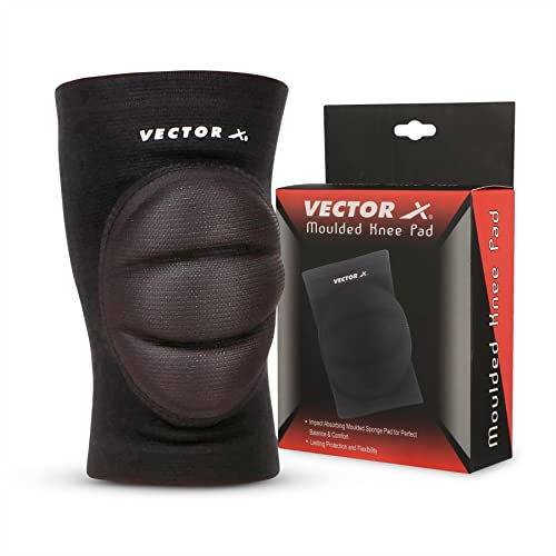 Vector X Knee Support Cap Brace/Sleeves For Sports, Pain Relief, Knee Compression Support, Exercise, Running, Cycling, Workout, Knee Cap Guard For Men And Women (1 Piece In Box)(Black Large) - Image 1