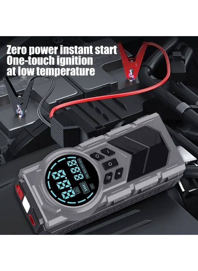 Portable Multifunctional Inflator And 5000A Car Battery Starter With Air Compressor - Image 5