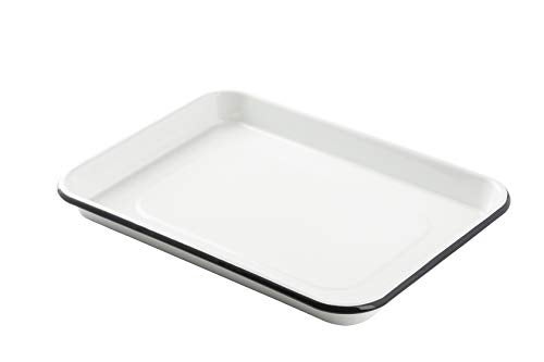 TableCraft 10347 White Enamel 14 Size Sheet Pan