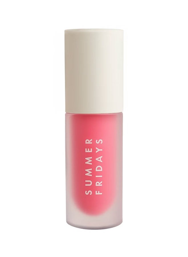 SUMMER FRIDAYS Dream Lip Oil for Moisturizing Sheer Coverage, High-Shine Tint and Deep Hydration Lip Care - Pink Cloud (4.5 ml / 0.15 fl oz)  - Image 1