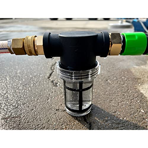 JOEJET Garden Hose Filter, Sediment Filter Attachment for Pressure Washer Inlet Water, Inline Water Filter for Garden Hose with 40 Mesh and 100 Mesh Screen, 2 Pack O-Ring - Image 5