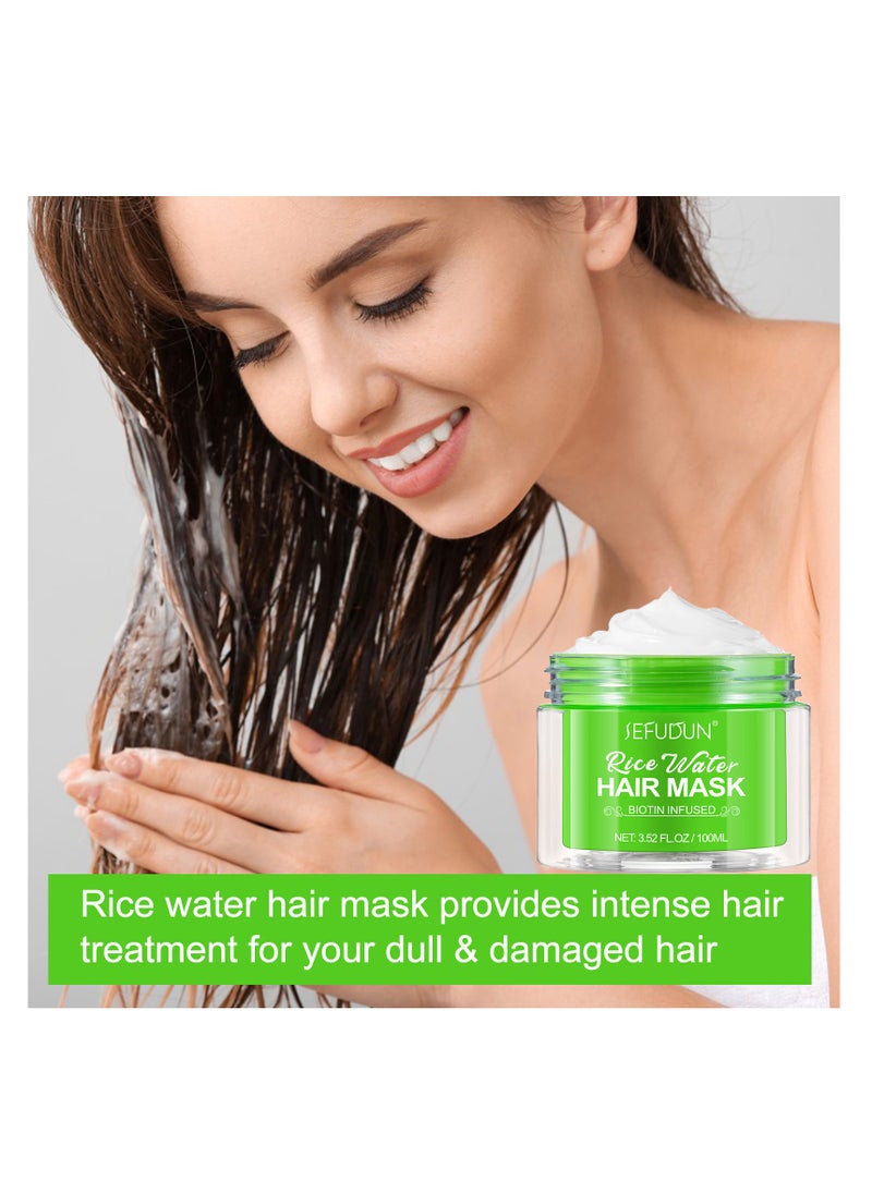 Sefudun Sefudun Premium Touch Rice Hair Mask 100ML  - Image 4