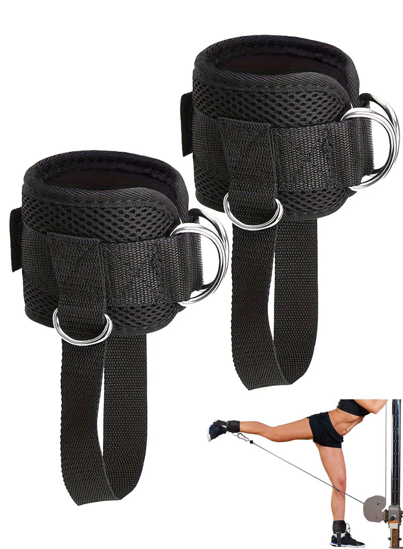 HAOHAN Strength Training Rigs,Ankle Resistance Bands with Cuffs,Ankle Bands for Working Out,Ankle Resistance Band for Leg,2Pcs - Image 1