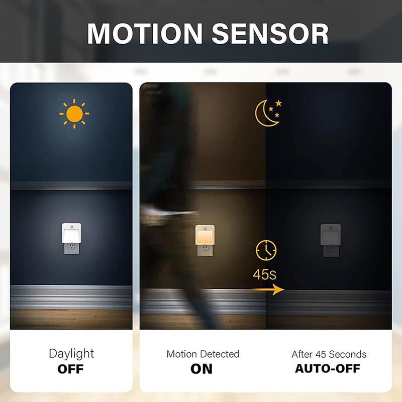 GoodTool 0.5W Dimmable Plug-in Night Light with Motion Sensor and Dual White Tone - Image 3
