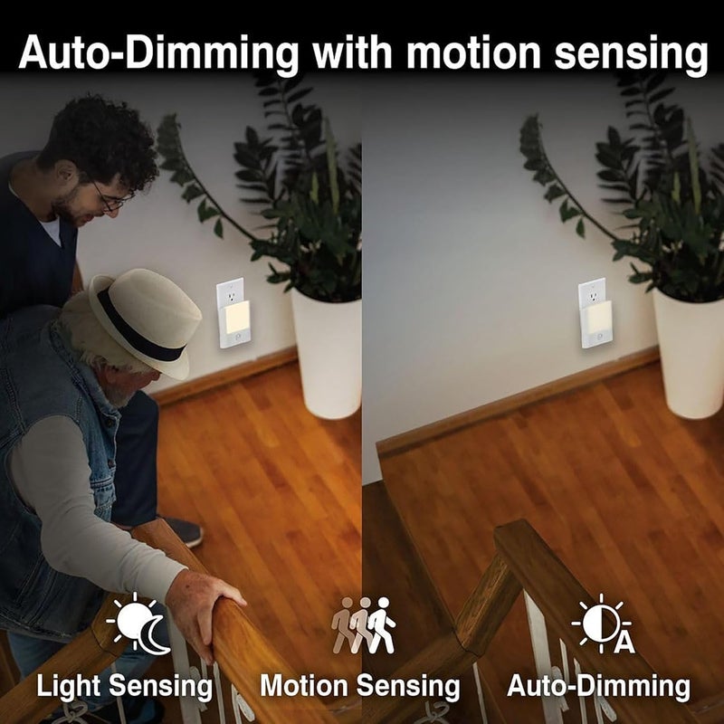 GoodTool 0.5W Dimmable Plug-in Night Light with Motion Sensor and Dual White Tone - Image 5