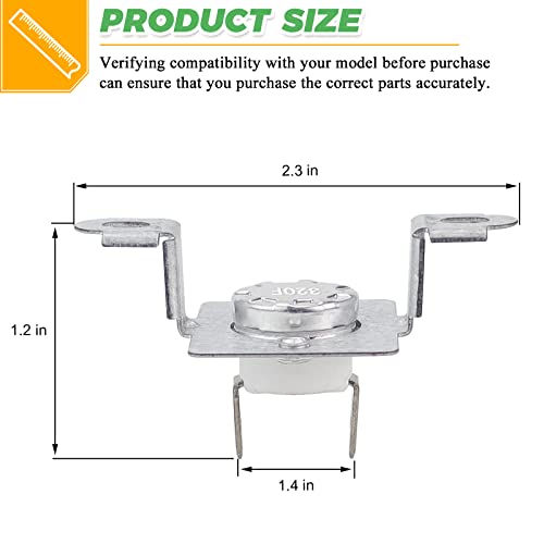 Techecook DC96-00887A Thermal Fuse Dryer Replacement by Techecook - 4 Pack DC96-00887A DC96-00887C Replacement for Sam-sung Kenmore Dryer - Replaces 35001193 AP6008689 PS11741829 - Image 5