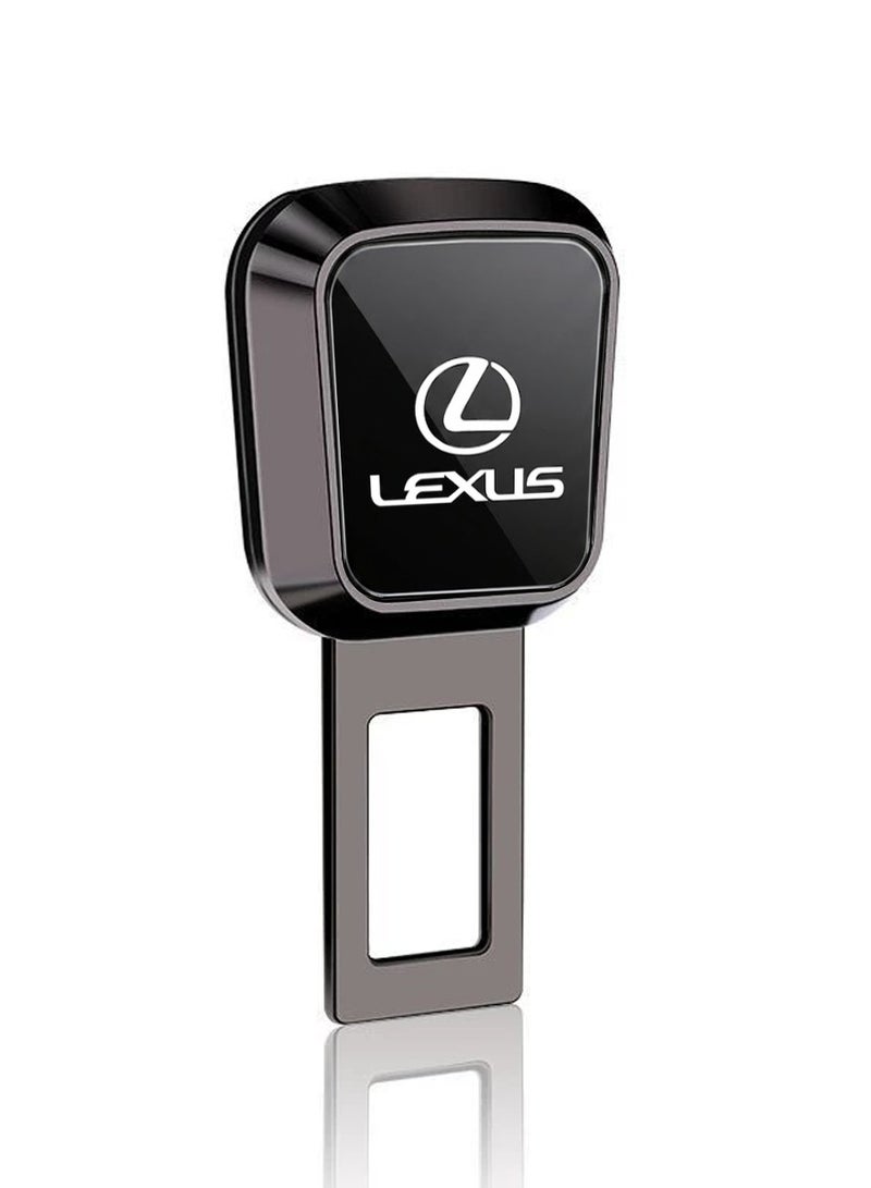 LEXUS Premium Lexus Seat Belt Buckle Extender & Alarm Silencer – Zinc Alloy Safety Belt Clip Extension, 3mm Thick Reinforced Lock Tongue, Universal Auto Accessory for Lexus RX GS LS ES GX LX IS LC UX – 1 PCS - Image 1