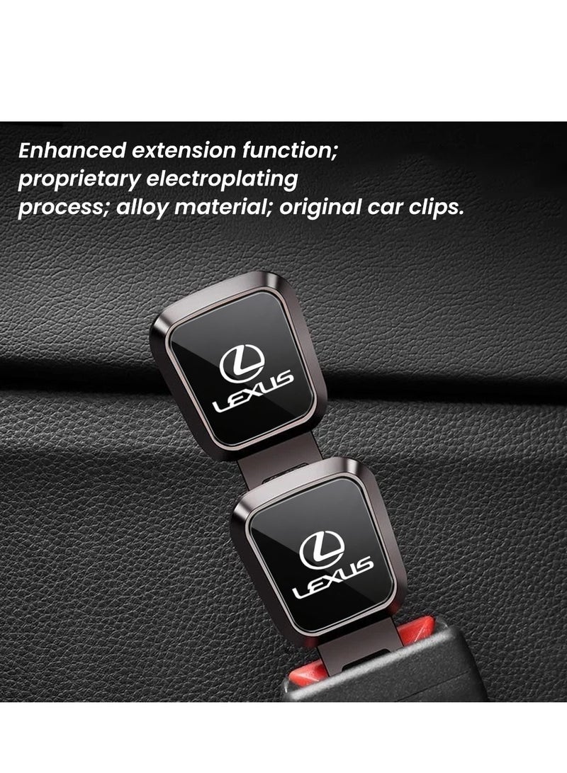 LEXUS Premium Lexus Seat Belt Buckle Extender & Alarm Silencer – Zinc Alloy Safety Belt Clip Extension, 3mm Thick Reinforced Lock Tongue, Universal Auto Accessory for Lexus RX GS LS ES GX LX IS LC UX – 1 PCS - Image 5