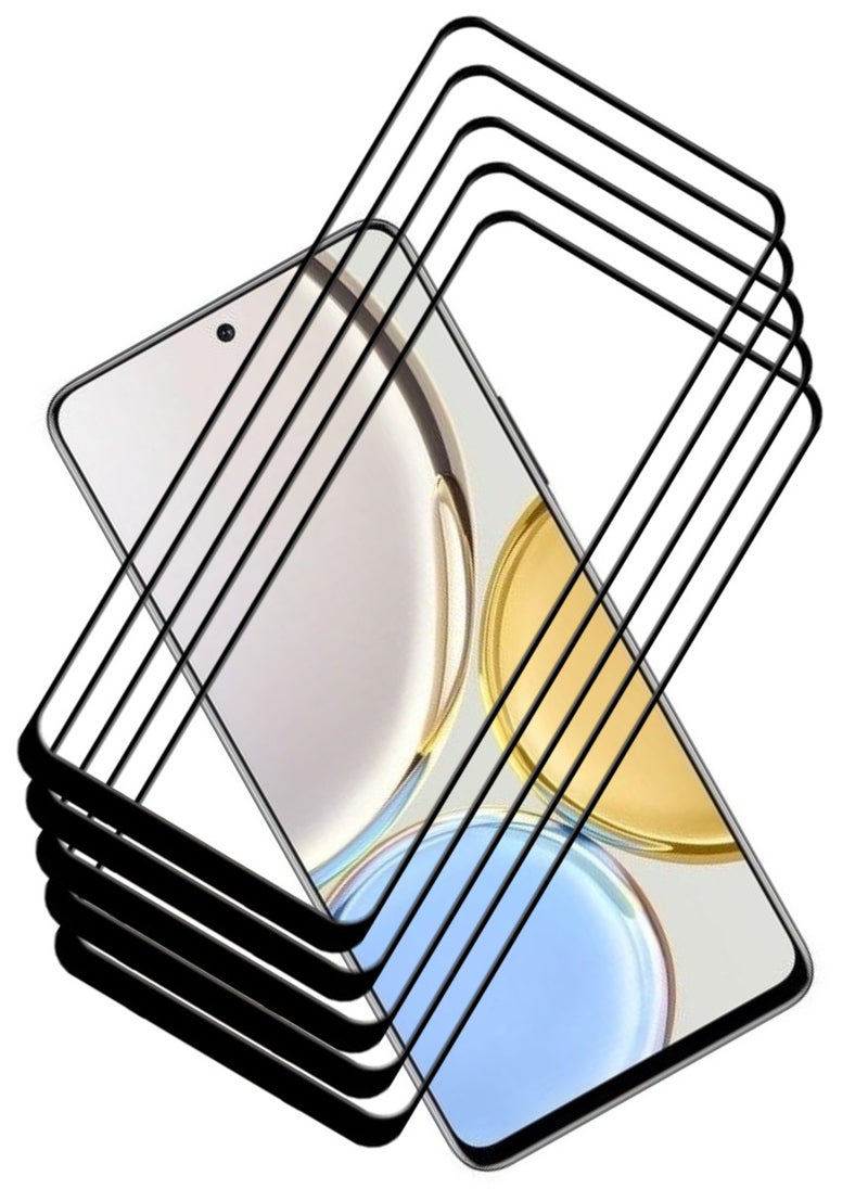 ACLIX 5 Pieces Antistatic ESD Dustproof Premium Quality High Definition Tempered Glass Screen Protector Designed For Honor X9 - Image 1