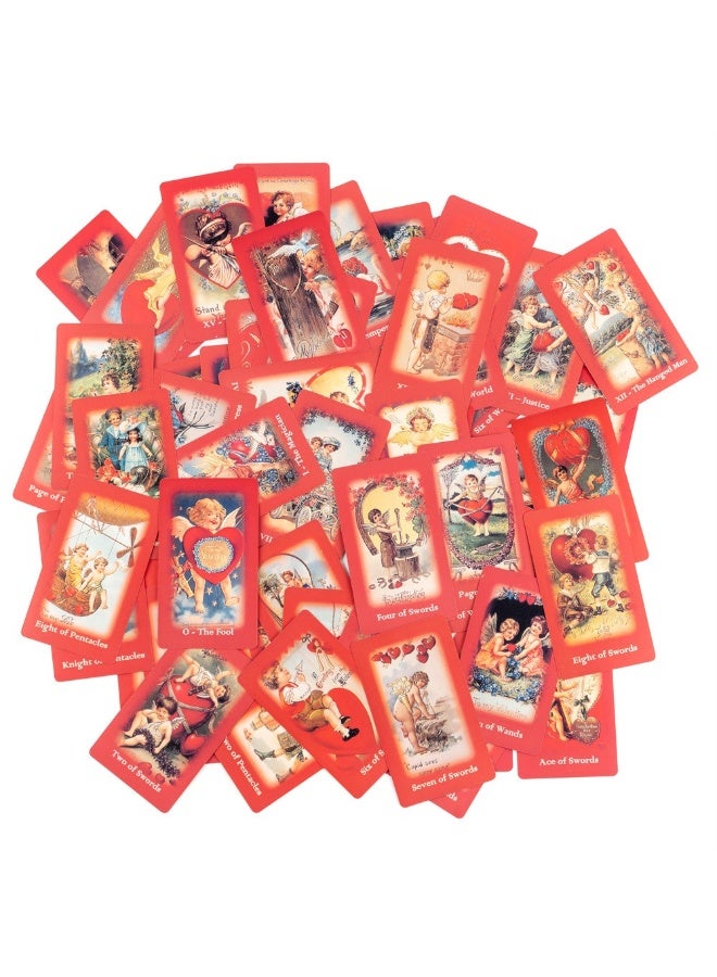 NIBEMINENT Valentine's Day Tarot Deck 10.3 cm x 6 cm. Classical love illustrations. 78 cards. - Image 3