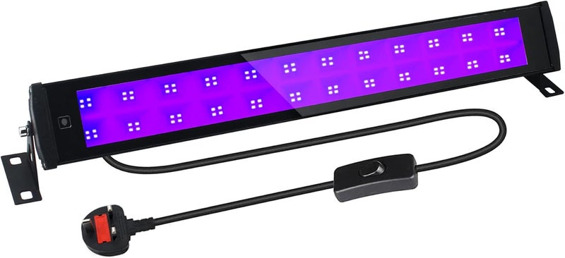 Indmird UV LED Black Light, 50W 395nm Ultraviolet LED Flood Light, IP66 Waterproof Ultraviolet Blacklight for Dog Cat Urine Pet Dry Stains Party Disco Club Aquarium Decorations - Image 1