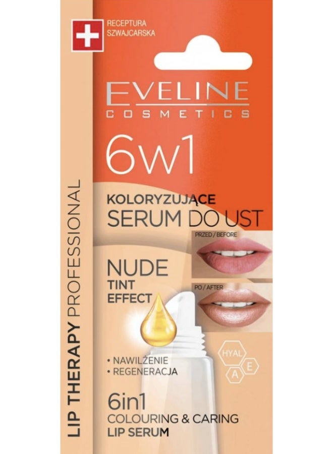 إيفلين كوزماتيكس سيروم 6 في 1 لتلوين وترطيب الشفاه بلون طبيعي - Image 2