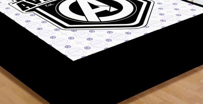 YETLI Velvet Digital Print Kids Favourite Character 1 Double Bedsheet with 2 Pillow Cover - AV White - Image 2