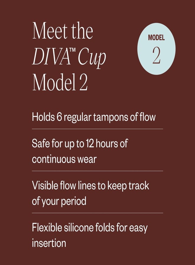 DivaCup DIVA Cup, DIVA Wash & DIVA Shaker Combo Pack - Medical Grade Silicone Cup for Period Care - Period Cup Wash - Shaker for On-the-Go Cleansing - Cup Model 2 (Wide Vaginal Canals, Post-Partum & Ages 35+ - Image 3