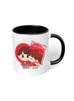 PRINTSHOP4ME Happy Valentine Day with a Black Two-Tone Coffee Mug - Perfect for Couples - Gift for Your Loved One - Gifts for Him Husband - Dad - Boyfriend on Valentines Day  - Image 5