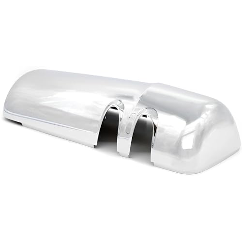 LEAVAN Chrome Door Mirror Covers Fit for Kenworth T680, A Pair Chrome Side Mirror Covers with Clips Fit for Kenworth T680 T880 W990 (Driver Side and Passenger Side) - Image 4