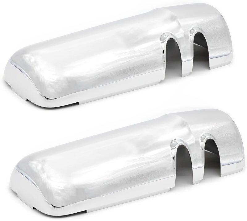 LEAVAN Chrome Door Mirror Covers Fit for Kenworth T680, A Pair Chrome Side Mirror Covers with Clips Fit for Kenworth T680 T880 W990 (Driver Side and Passenger Side) - Image 5