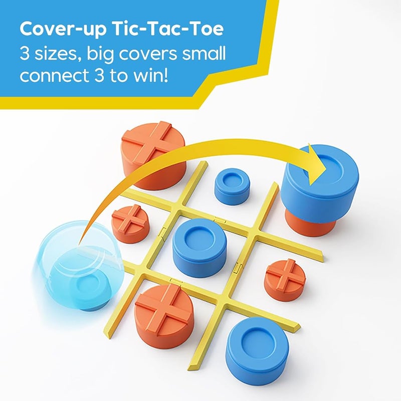 جيكر ألعاب إلكترونية GiiKER Tic Tac Toe، وحدة ألعاب يدوية محمولة 3 في 1 لتنمية الذاكرة، ألعاب لوحية للأطفال والبالغين، هدايا عيد ميلاد للعب في أمسيات العائلة لجميع الأعمار - Image 4