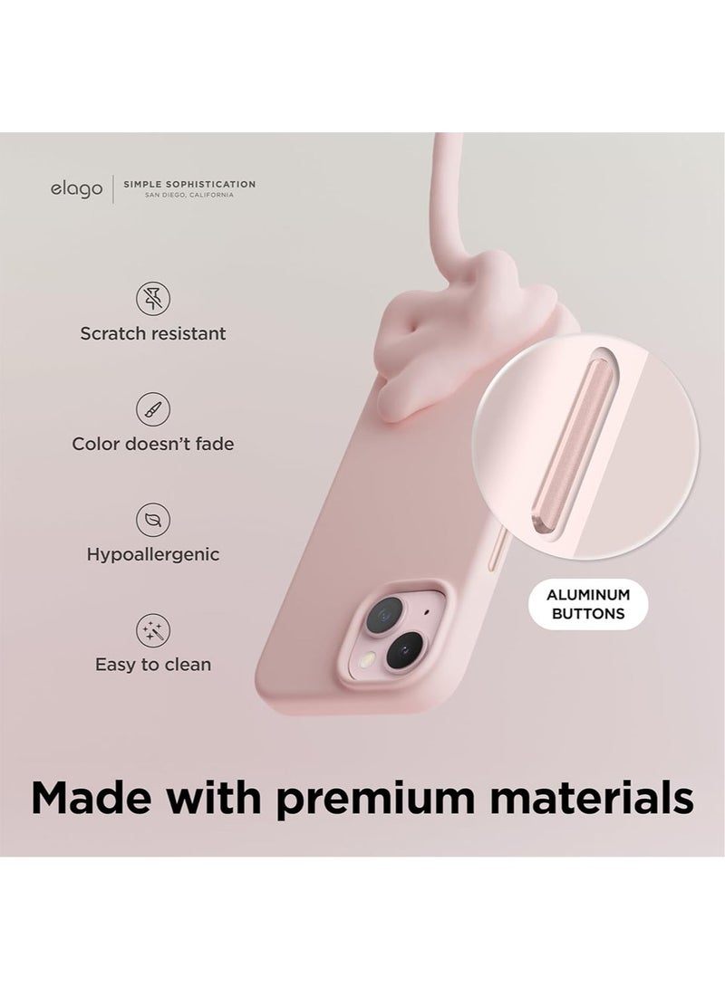 Elago Magnetic Liquid Silicone for  iPhone 15 Case Cover with MagSafe Shockproof - Lovely Pink - Image 5