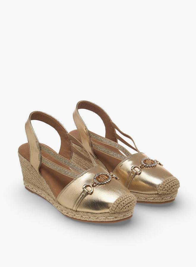 Peppermint Women Wedge Heel Espadrille Slingback Shoes - Image 3